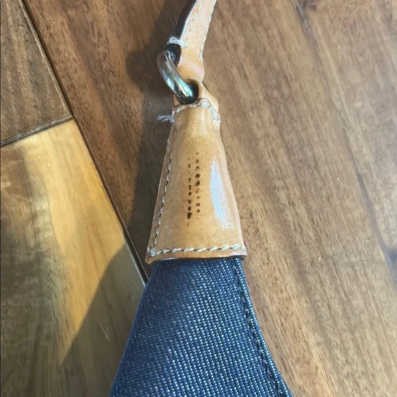 Vintage Coach Hamilton Hobo Denim Handbag Blue Y2K Rare Leather - Picture 5 of 7